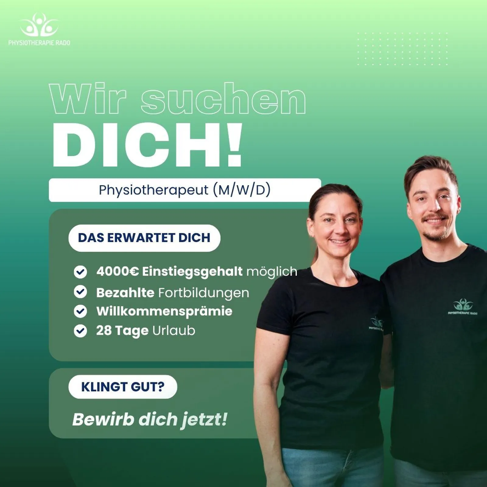 Karriere bei der Physiotherapiepraxis